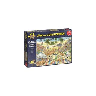 Puzzle 1500 Pièces Jan Van Haasteren The Oasis Carton Multicolore 900x600 Mm Jumbo
