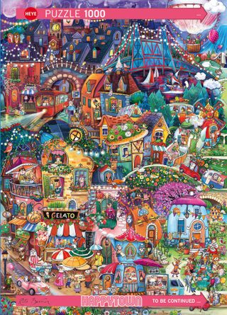 Heye Puzzle Puzzel Good Evening, Happytown 1000 Heye * Levertijd Onbekend *