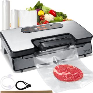 Vevor Machine Sous Vide 90 Kpa 130w, Scelleuse Auto/manuel, Coupeur Intégré, 2 Rouleaux, Tuyau Externe.