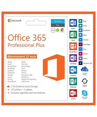 Logiciel Microsoft Office 365 6 Mois 5 Appareils Pc Mac Ios Android Chromebook
