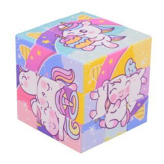 Cube De Puzzle Licorne Johntoy - Amusement Coloré Et Créatif