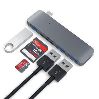 Satechi St-tcuhm Hub & Concentrateur Usb 3.2 Gen 1 (3.1 Gen 1) Type-c Argent