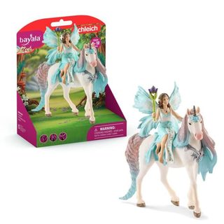 Coffret De Figurines Fée Eyela Avec Jouet Licorne De Princesse - Princesse Volante Avec Figurine Licorne Et Baguette Mag