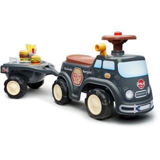 Falk Porteur - Food Truck - Volant Directionnel - Remorque - Des 12 Mois - 100% Fabriqué En France pour garçon