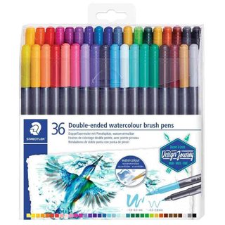 Staedtler Rotuladores 3001 Doble Punta Acuarelables 36 Couleurs