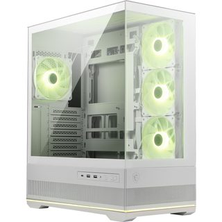 Boîtier Pc Msi Pano 110r Pz Moyen Tour Atx 400 Mm Blanc Verre Trempé