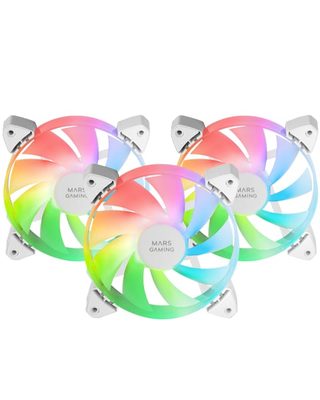 Mars Gaming Mf-3a Boitier Pc Ventilateur 12 Cm Blanc 3 Pièce(s)