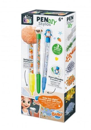 Kit Stylo Do It Yourself Buki 2 Stylos 1 Surligneur Multicolor Autres