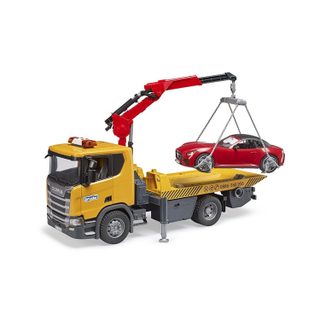 Remorqueuse Scania Super 560r Avec Module Son Et Lumière Et Véhicule Roadster