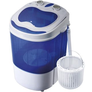 Lave Linge Charge Par Dessus 43088 3kg Technologie De Convertisseur Bleu, Blanc 37x36x53cm