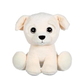 Peluche Chien Puppy Eyes Pets - - Creme, 40 Cm