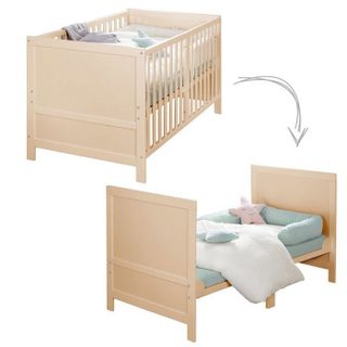 Lit Bébé Évolutif - 70 X 140 Cm - Easy Sleep - Bois Naturel