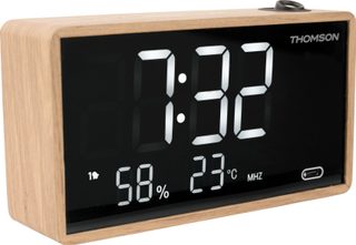 Radio Réveil Avec Projection - - Bois