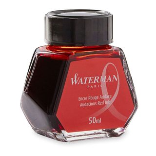 Waterman Flacon Verre 50 Ml Encre Rouge Audace