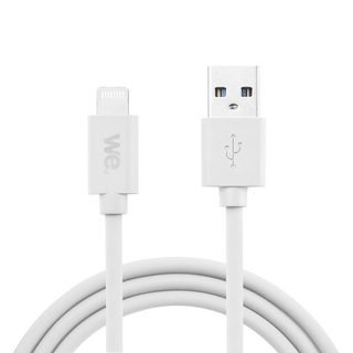 We Câble Usb Vers Lightning En Silicone, 1 Mètre, Certifié Mfi, Charge Et Synchronisation Des Données - Blanc