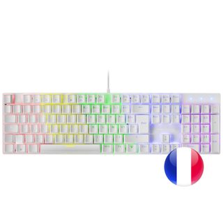Mars Gaming Mk422 Clavier Usb Azerty Français Blanc