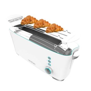 Cecotec Grille-pain Toast&taste Extra W, 1000 W De Puissance, Double Fente Xl Pour Pains Épais, Système D'auto-centrage