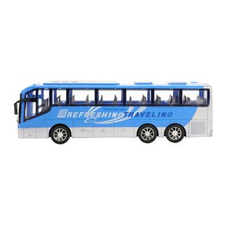 Autobus De Voyage Friction Toi-toys Bleu 32 Cm