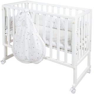 Robi Berceau cododo Roba Safe Asleep 3-en-1 Sternenzauber blanc avec matelas 45x90