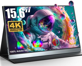 Écran Qled 4k 15.6 " Uperfect,Résolution 3840x2160,Gamut 132% Srgb,Compatible Freesync,Haut-parleurs Intégrés,Bordure Ultra-fine