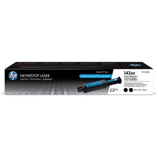 143a Pack De 2 Kit De Recharge De Toners Noirs Neverstop Authentiques (w1143ad) Pour Neverstop 1000/1200 Series