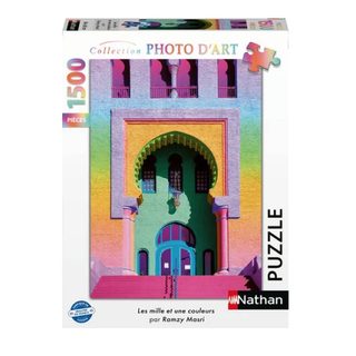 Puzzle Nathan Jeux Mille Couleurs 1500 Pièces Rose Autres