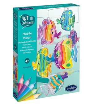 Mobile Vitrail Sentosphere Poissons Multicolor Autre(s) Matière(s)