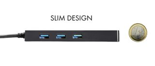 Usb-c Slim Passive Hub 3 Ports + Ethernet