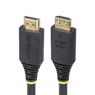 Startech.com Câble Hdmi Haut Débit De 3m Avec Connecteur À Pince, 4k 60hz/1440p 144hz, Hdr10/hdcp 2.2/arc, 18gbps, Uhd