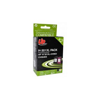 Hp 301xl Pack De 2 Cartouches Compatibles H-301xl Upprint