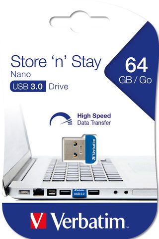 Verbatim Store 'n' Stay Nano Lecteur Usb Flash Usb Type-a 3.2 Gen 1 (3.1 Gen 1) Bleu