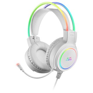 Mars Gaming Mhrgbw Casque Avec Fil Arceau Usb Type-a Blanc