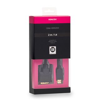Câble Hdmi Mâle/ Dvi Mâle 2 M Dvi-d 24+1