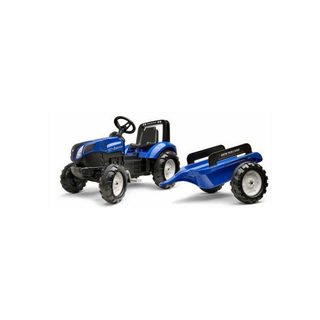 Tracteur À Pédales New Holland T8 Plastique Bleu 162x54x66 Cm Falk