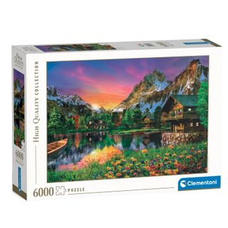 Clementoni Puzzle Paysage Lac Alpin 6000 Pièces Adultes
