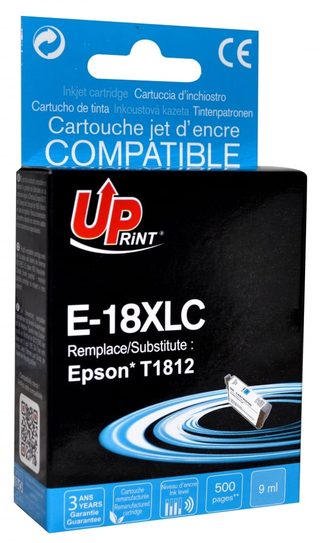 Cartouche Encre Uprint Compatible Epson T18xl Cyan
