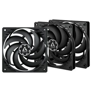 Arctic P12 Slim Pwm Pst Boitier Pc Ventilateur 12 Cm Noir 3 Pièce(s)