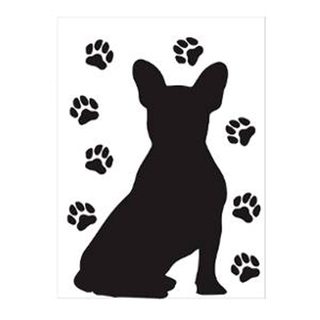 Stickers "chien" 30x40cm Noir