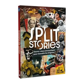 Split Stories Jeu D'énigmes Carton Brun Rouge Jaune Noir Blanc 2-4 Joueurs Je Suis D'ailleurs