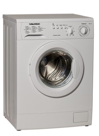 Lave Linge Charge Avant Sangiorgio 7kg Technologie De Convertisseur Blanc 59.5x54x85cm