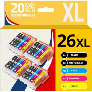 123consommables - 26xl - Cartouche D'encre Compatible Avec Epson Pour Epson Expression Premium Xp-51
