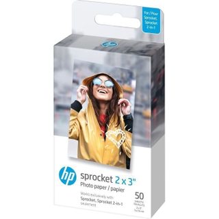 HP Sprocket Photo Paper 2 x 3 in. (50.8 x 76.2 mm) 50 sheets Blanc Gloss