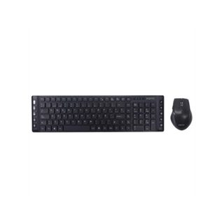 Approx Appmx430 Clavier Souris Incluse Bureau Rf Sans Fil Qwerty Espagnole Noir