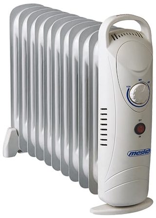 Mesko Home Ms 7806 Appareil De Chauffage Intérieure Blanc 1200 W Chauffage Électrique À Bain D’huile