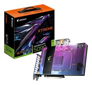 Gigabyte Aorus Geforce Rtx 5090 Xtreme Waterforce Wb 32g Carte Graphique - 32 Go Gddr7, 512 Bits, Pci-e 5.0, 2655 Mhz F