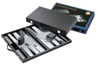 Philos Backgammon Grijs Groot 46,5x28cm