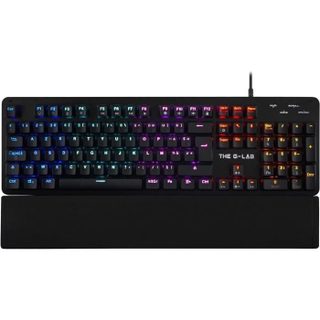 Clavier Gamer - Keyz Carbon E - Mécanique (switch Bleu) - Rainbow - Repose Poignet - Filaire - Azerty - Noir