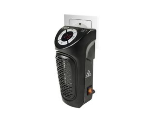 Termoventilatore Stufetta Elettrica Argo Mio Riscaldatore Ambiente A Infrarossi Interno Nero 350 W