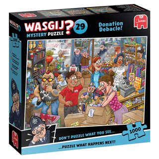 Jumbo Puzzle Wasgij Mystery 1000 Pièces - Débâcle Des Dons Adultes