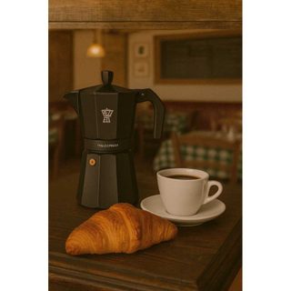 Cafetière Italienne Italexpress Aluminium Noir 19x10.4xh20 Cm Pezzetti